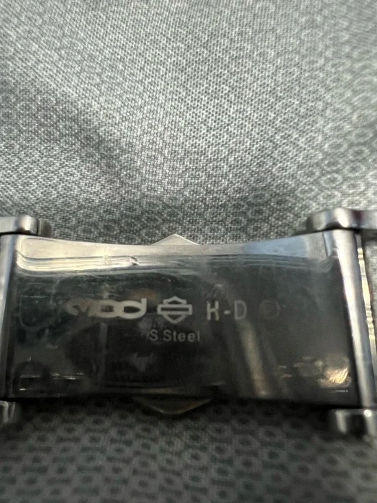 Harley-Davidson Silver-Tone Men's Link Bracelet with Shield Logo - Picture 4 of 10